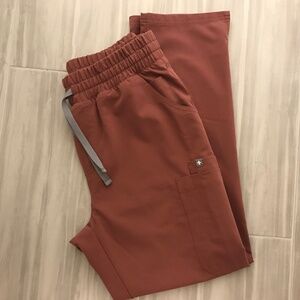 Figs Yola Scrub Pants High Waist Mauve Size Medium